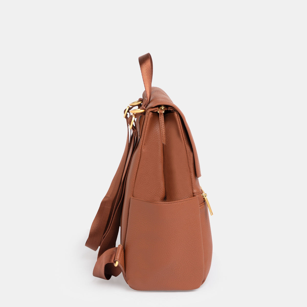 Cognac Mini Classic Diaper Bag II — Freshly Picked