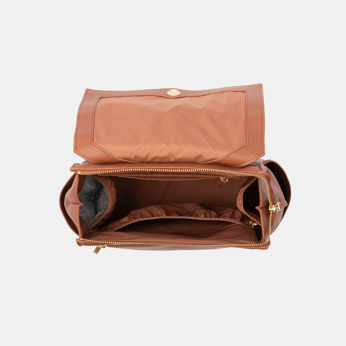 Cognac Mini Classic Diaper Bag II — Freshly Picked