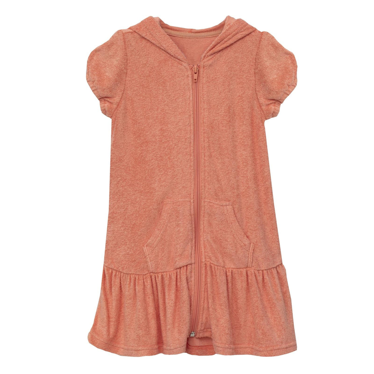 Terry Ruffle Swim Cover-Up in Blush — KicKee Pants