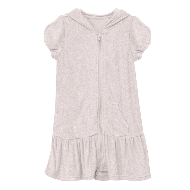 Terry Ruffle Swim Cover-Up in Macaroon — KicKee Pants