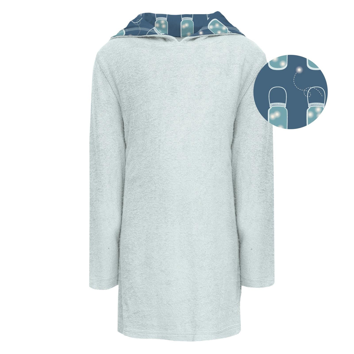Terry Pull-over After Swim Robe in Fresh Air with Twilight Fireflies — KicKee Pants