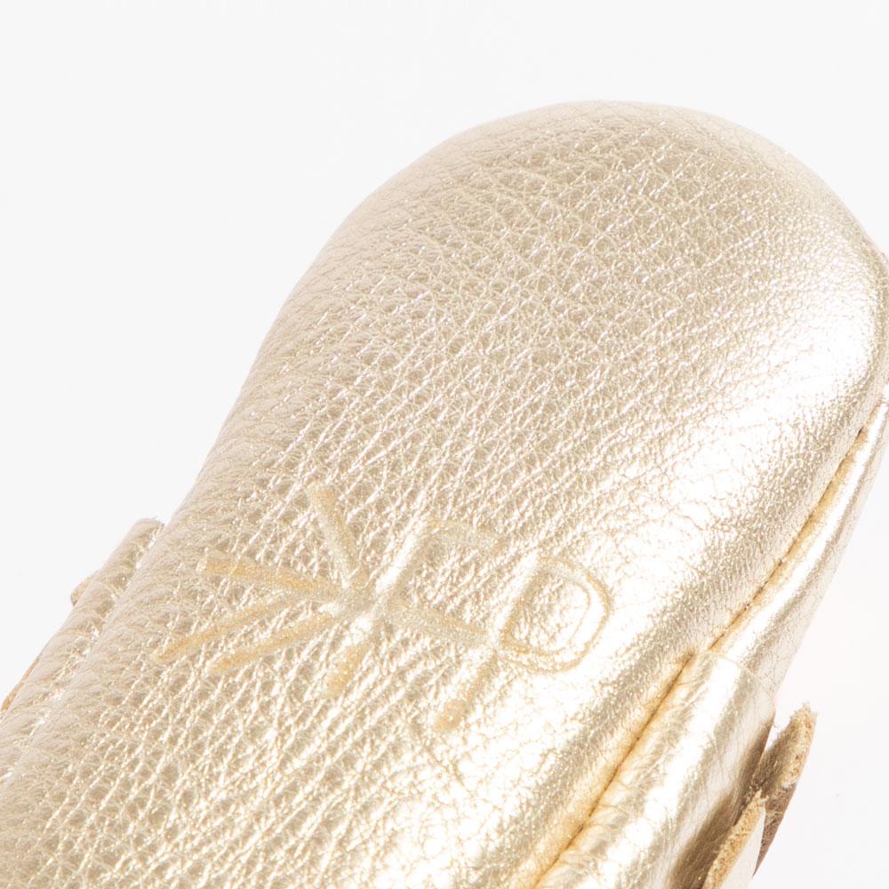 Newborn Platinum Moccasin Baby Shoe — Freshly Picked
