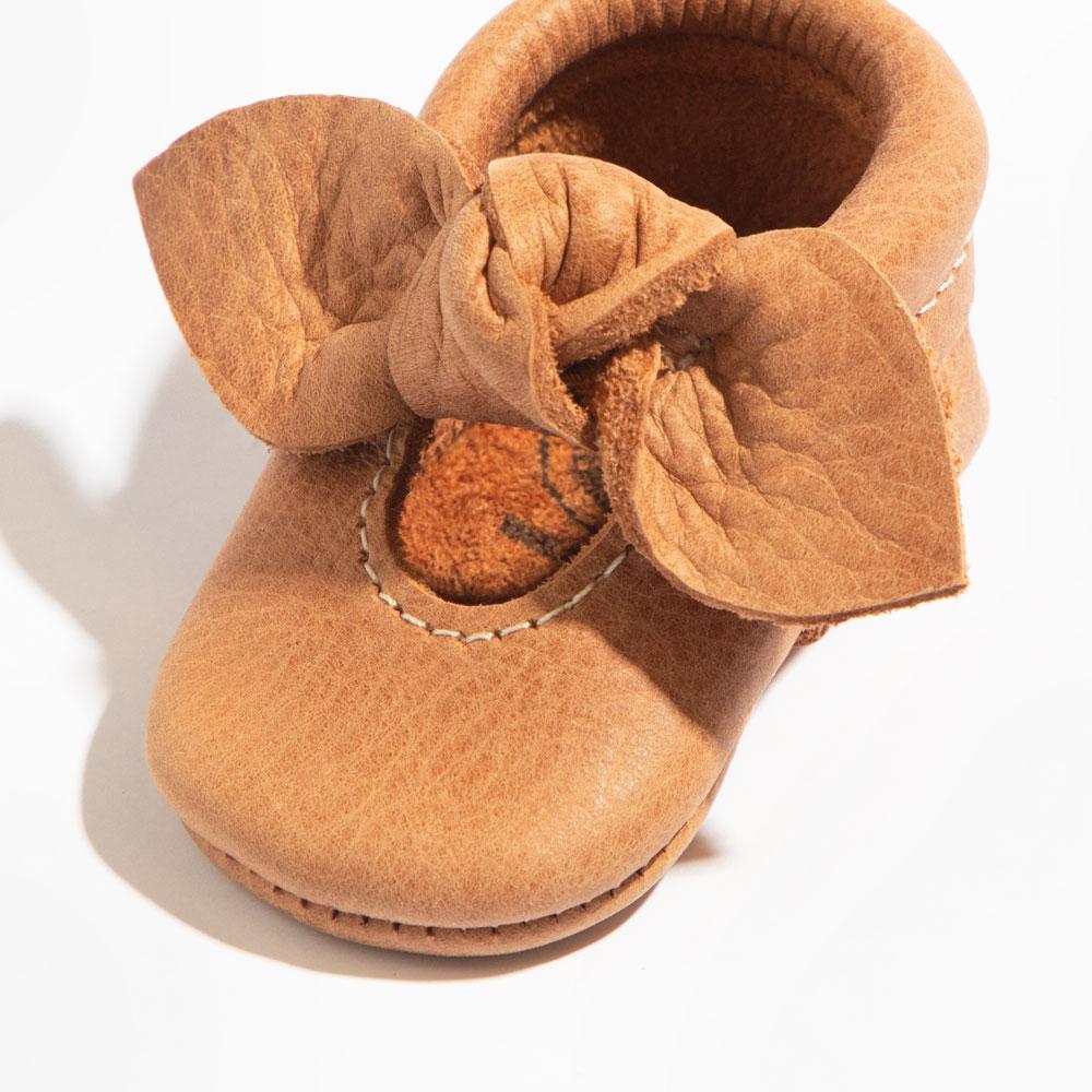 Newborn Zion Knotted Bow Baby Shoe — Freshly Picked