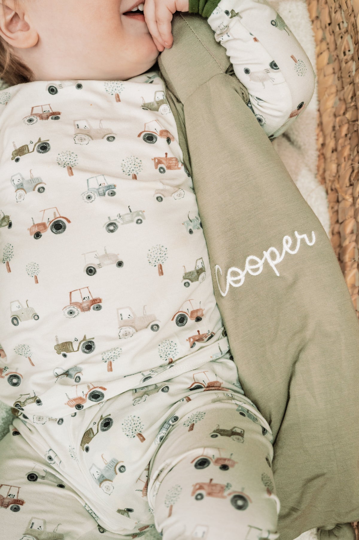 Tiny Tractors 2pc Bamboo Pajamas — Little Joy Co.