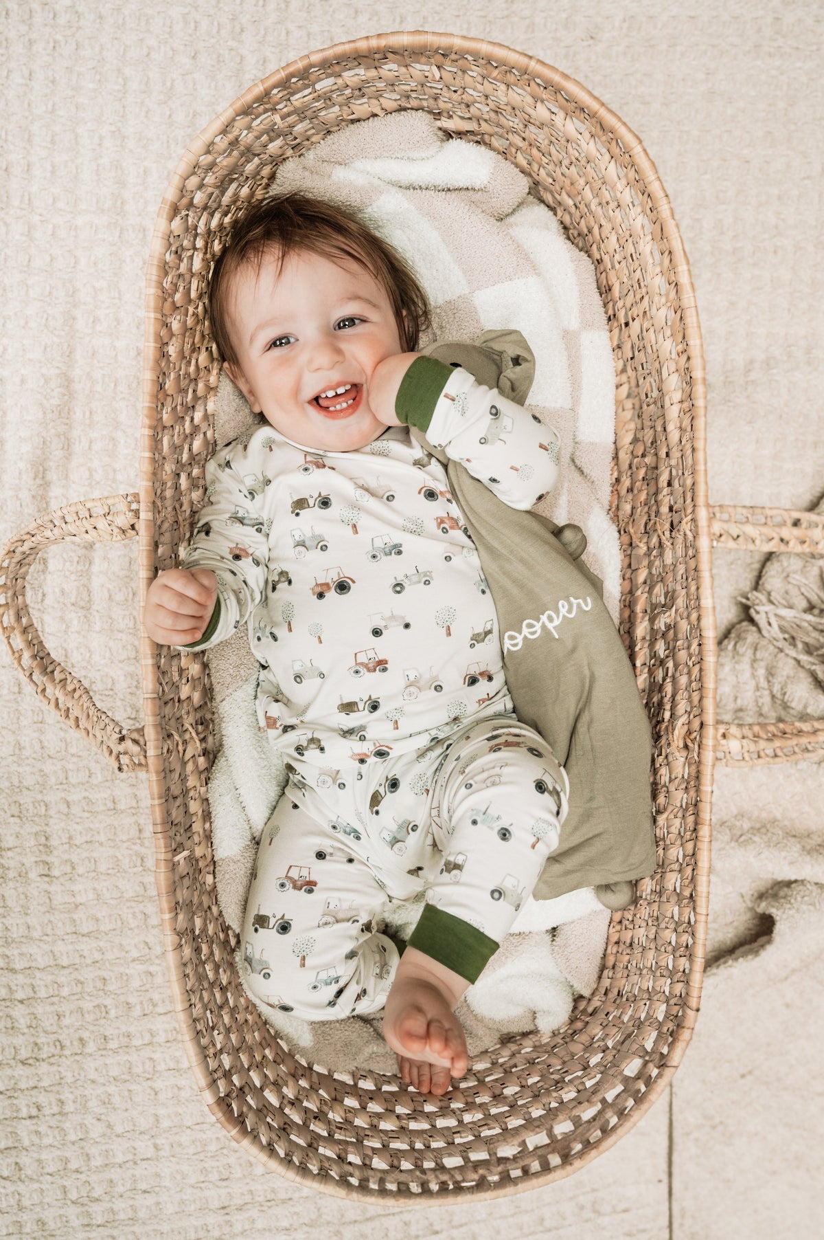 Tiny Tractors 2pc Bamboo Pajamas — Little Joy Co.