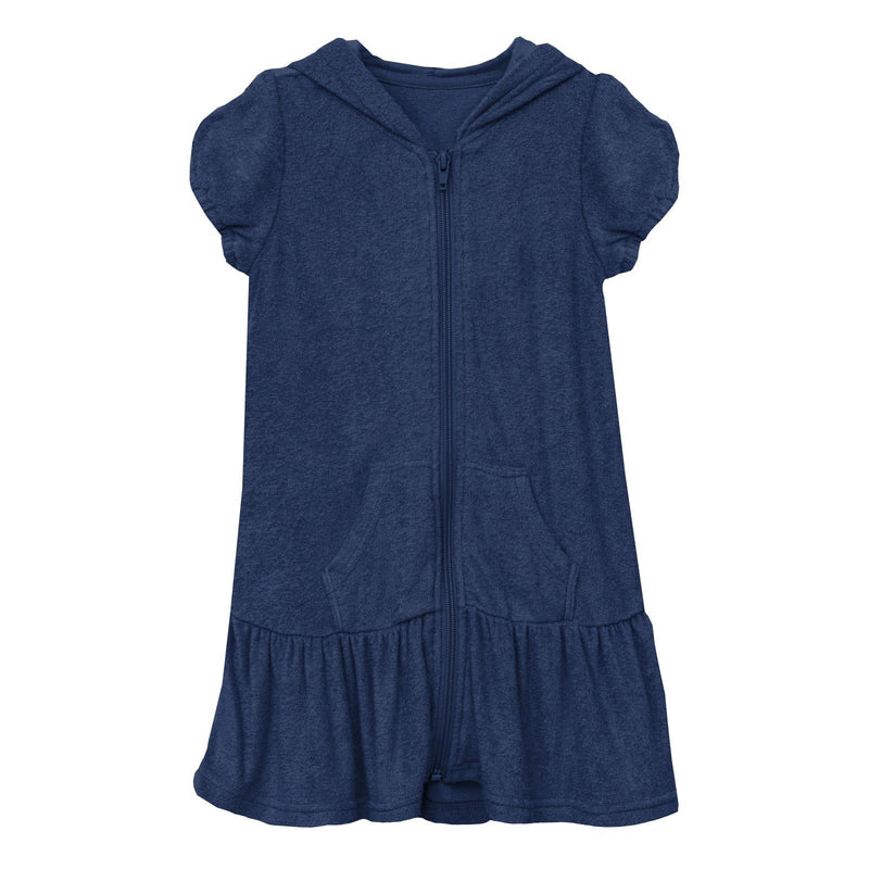 Terry Ruffle Swim Cover-Up in Flag Blue — KicKee Pants