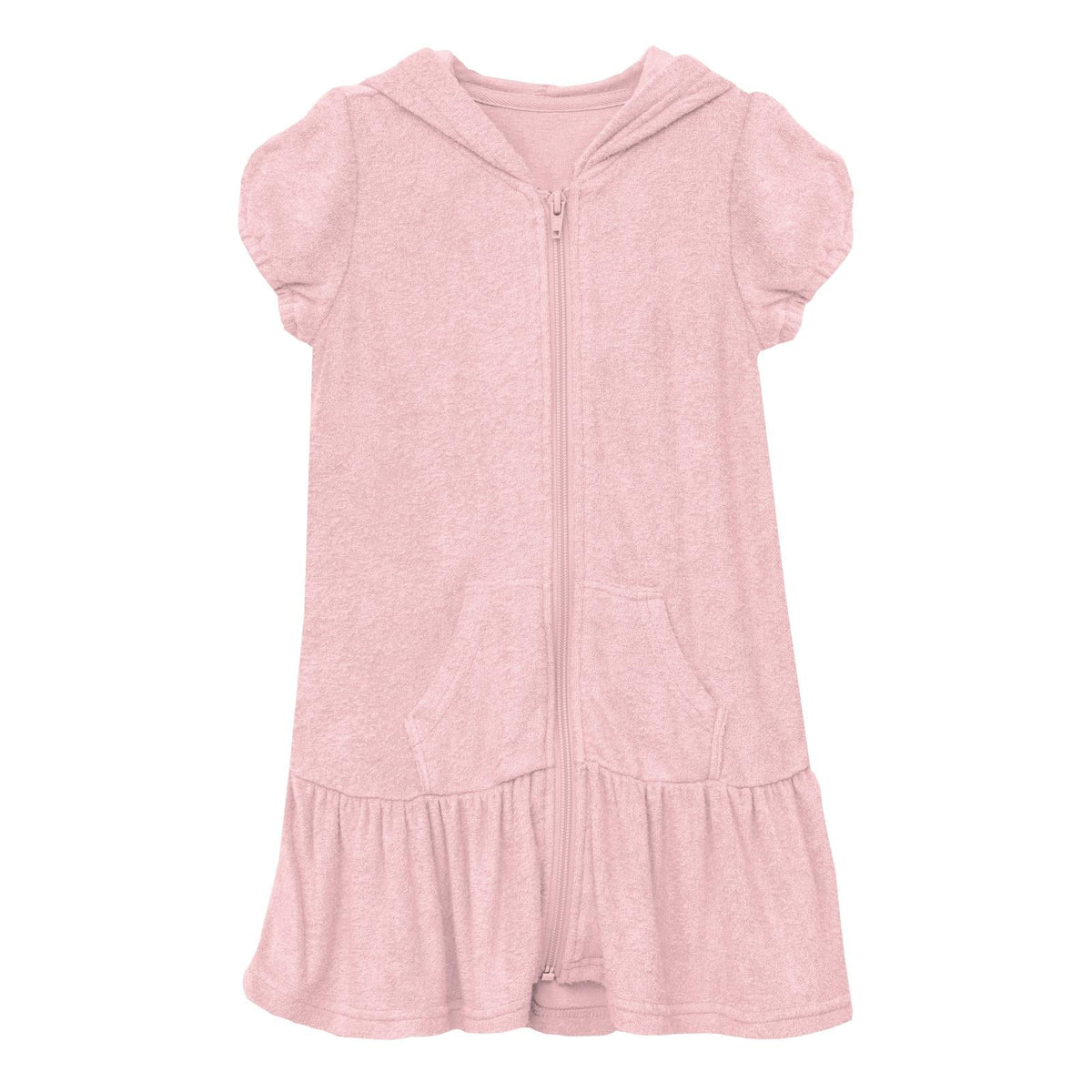 Terry Ruffle Swim Cover-Up in Lotus — KicKee Pants