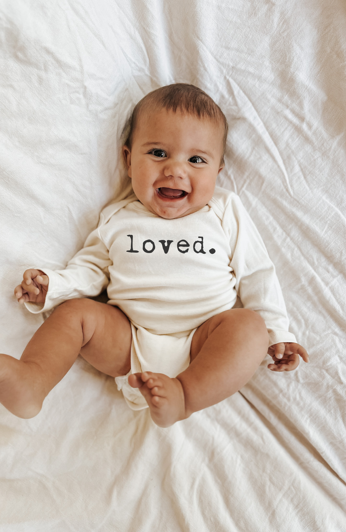 Loved. Organic Baby Bodysuit Long Sleeve — Tenth & Pine