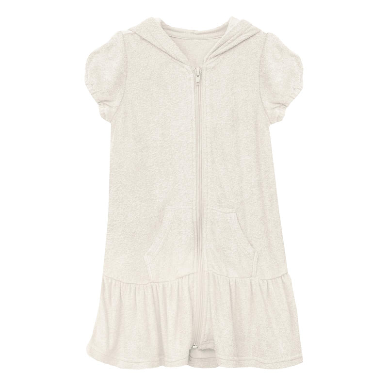 Terry Ruffle Swim Cover-Up in Natural — KicKee Pants