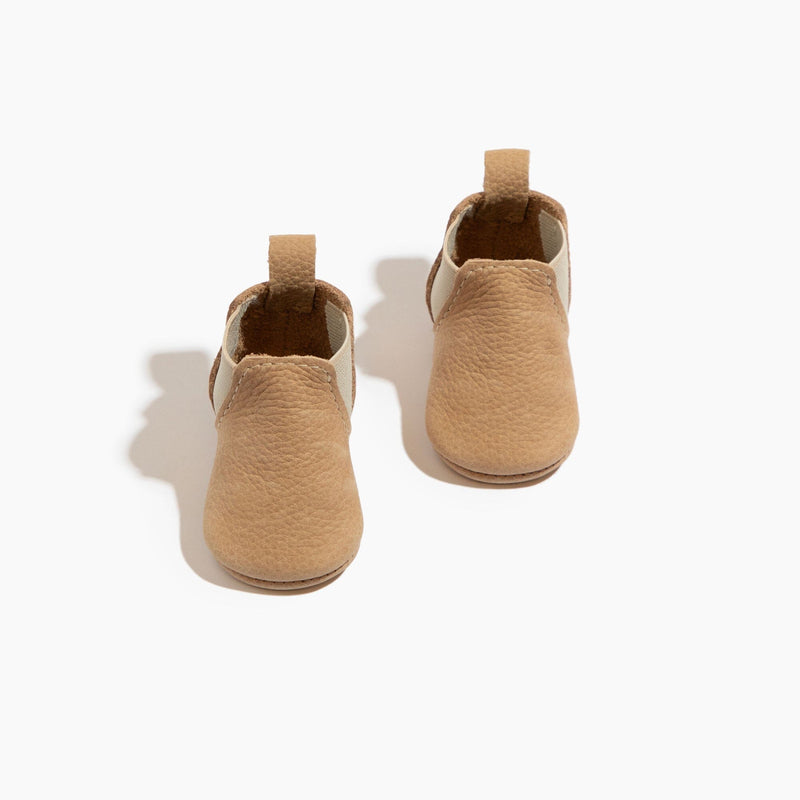 Newborn Weathered Brown Chelsea Boot Baby Shoe — Freshly Picked