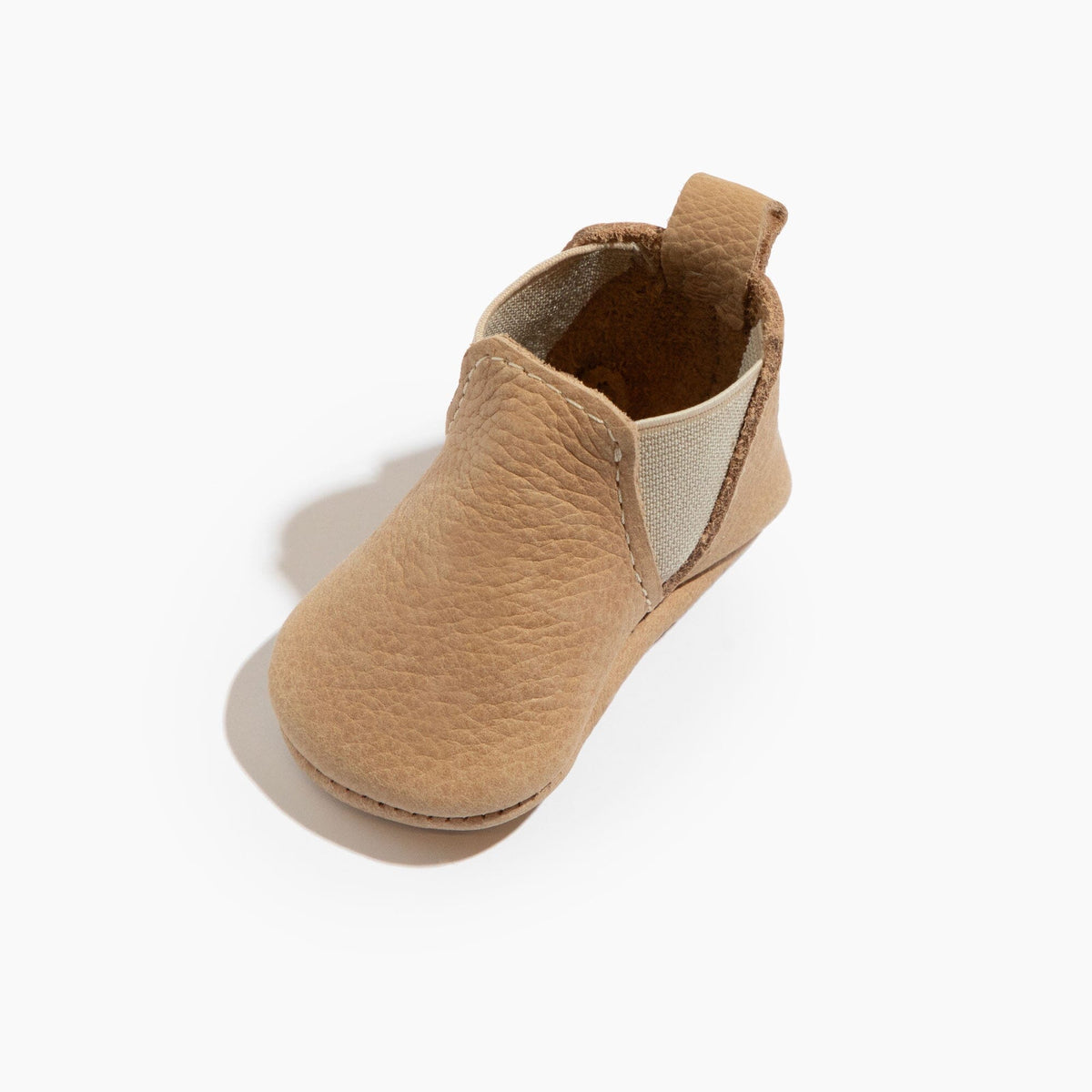 Newborn Weathered Brown Chelsea Boot Baby Shoe — Freshly Picked