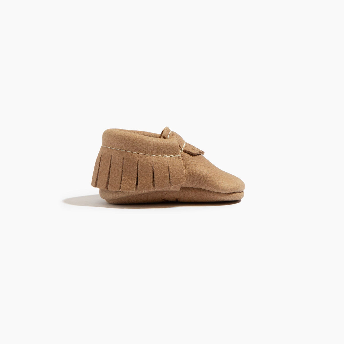 Newborn Weathered Brown Moccasin Baby Shoe — Freshly Picked