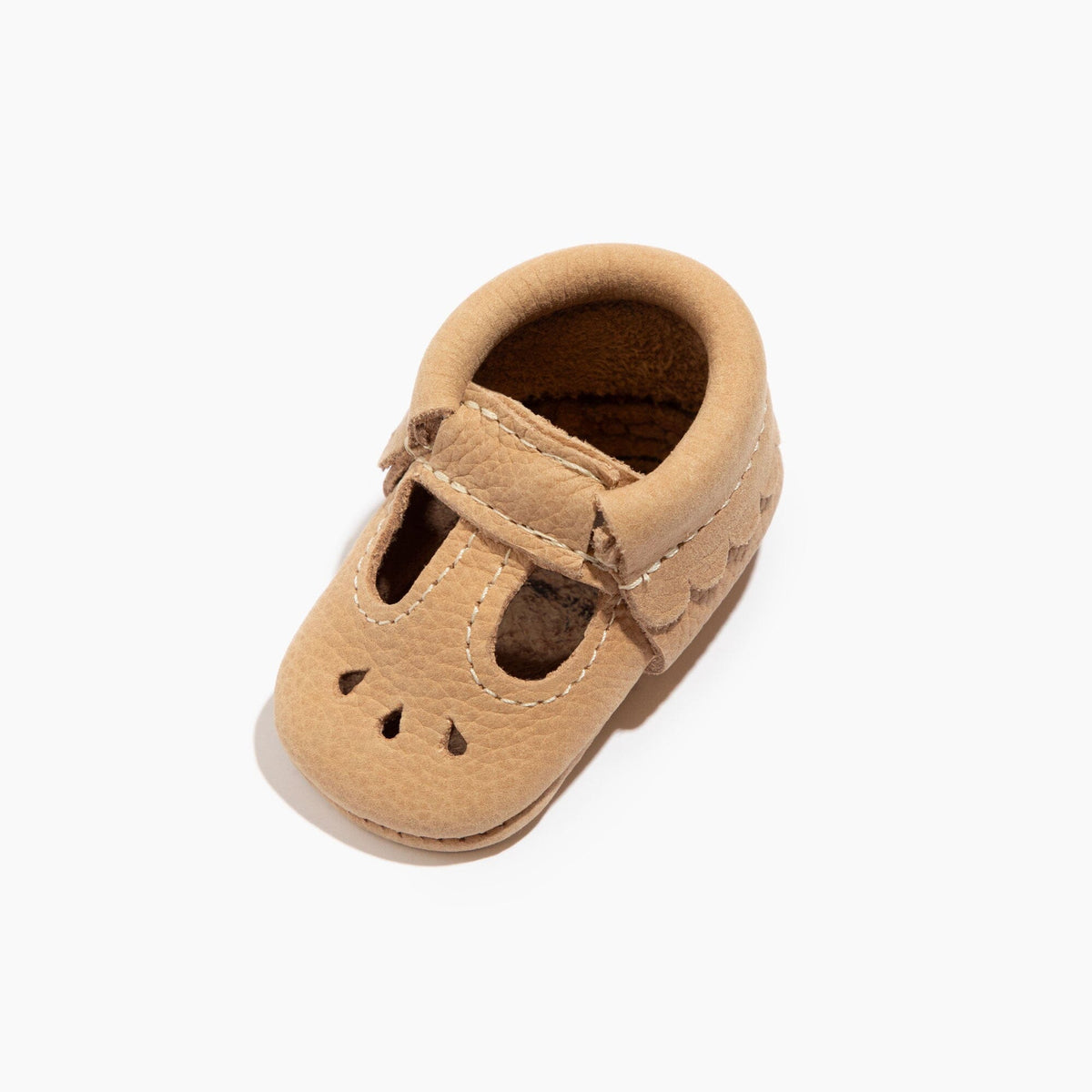 Newborn Weathered Brown Mary Jane Baby Shoe — Freshly Picked