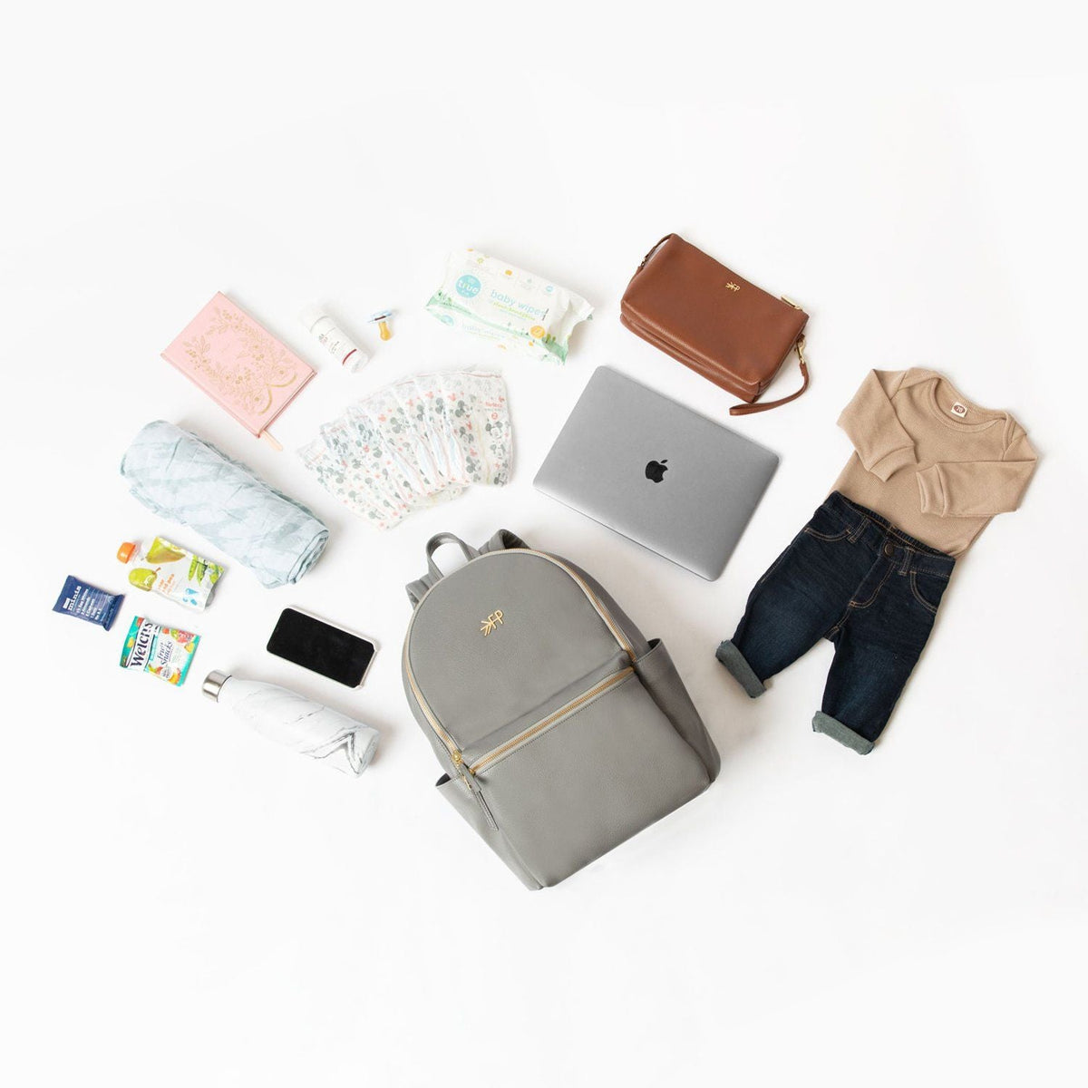 Ebony Classic City Diaper Bag II — Freshly Picked