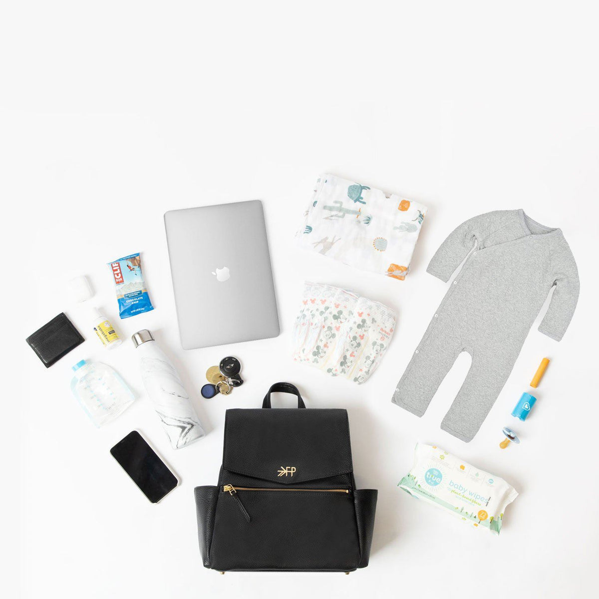 Cognac Mini Classic Diaper Bag II — Freshly Picked