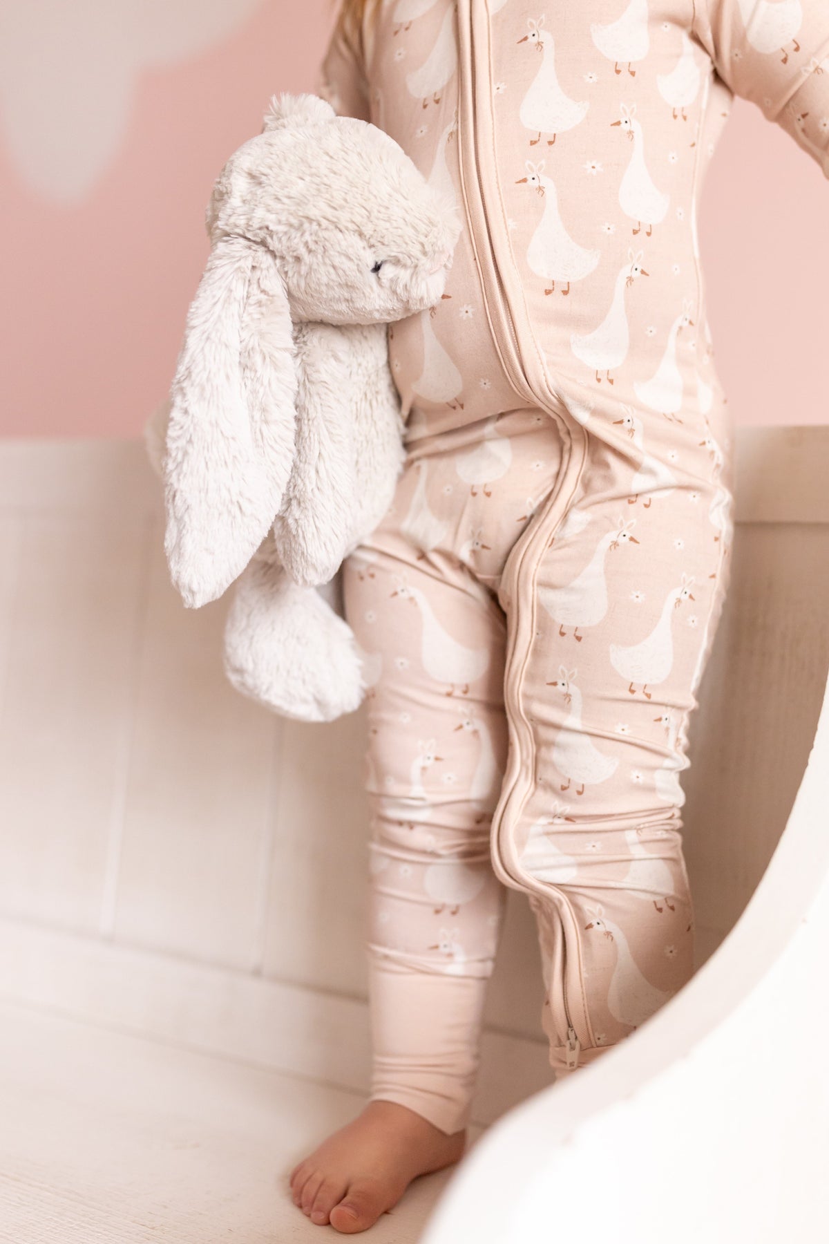 Silly Goose on the Loose Bamboo Zippy Romper — Little Joy Co.
