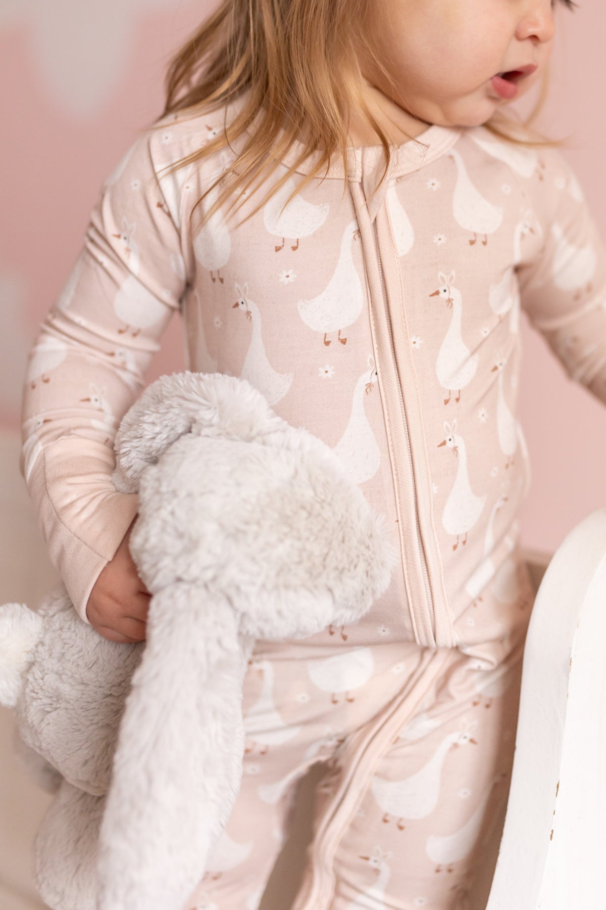 Silly Goose on the Loose Bamboo Zippy Romper — Little Joy Co.