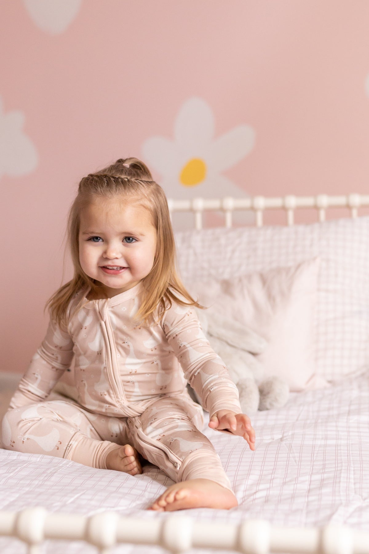 Silly Goose on the Loose Bamboo Zippy Romper — Little Joy Co.