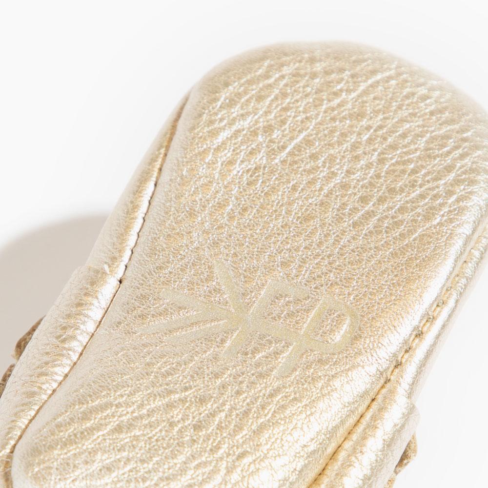 Platinum Moccasin Baby Shoe — Freshly Picked