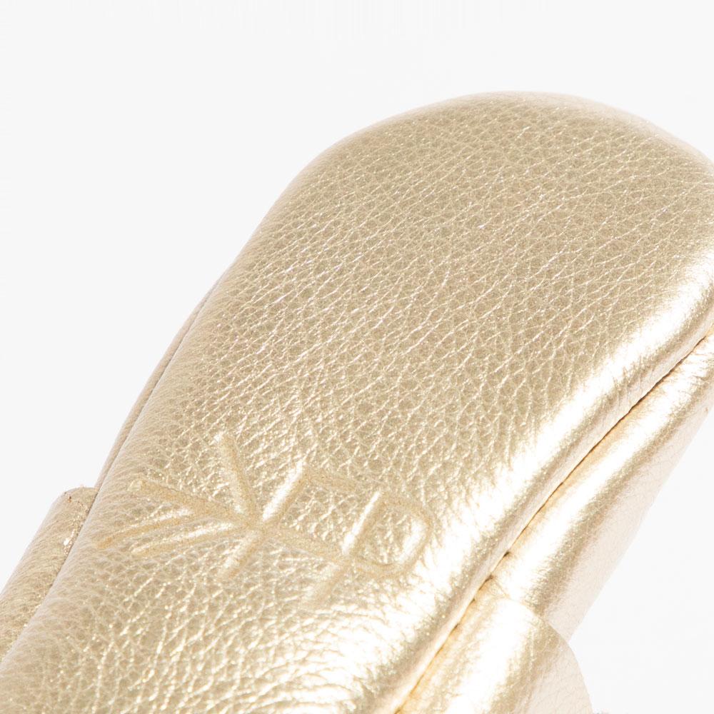 Platinum Knotted Bow Baby Shoe — Freshly Picked