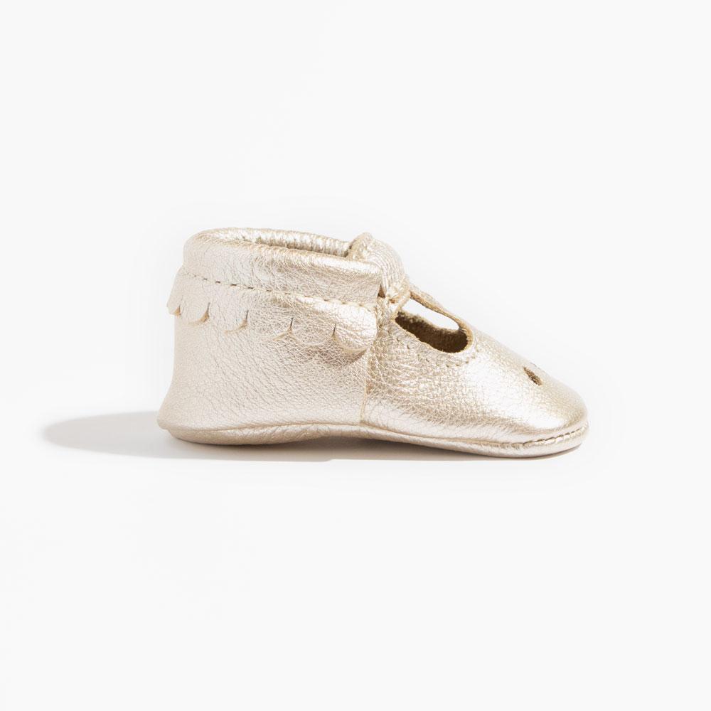 Platinum Mary Jane Baby Shoe — Freshly Picked
