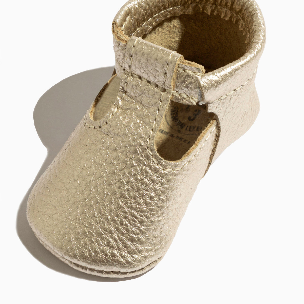 Platinum T-Bar Baby Shoe — Freshly Picked