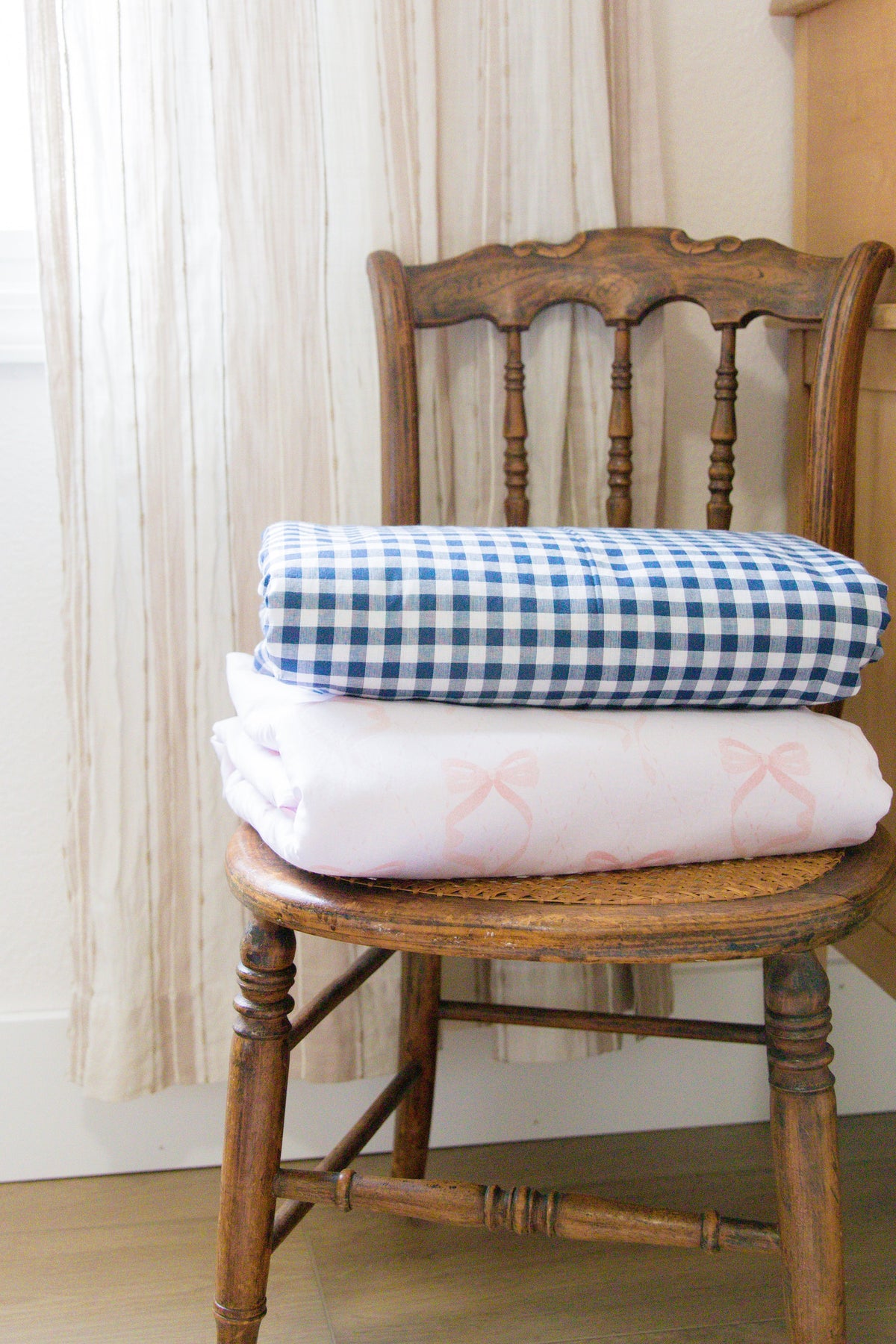 Pink Bow Crib Quilted Blanket — Little Mae & Co