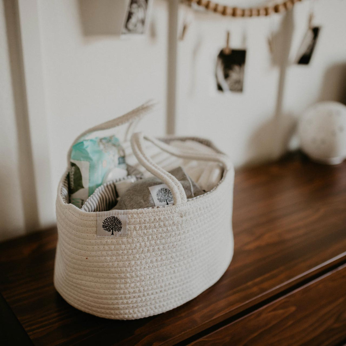 Rope Diaper Caddy — Parker Baby Co.