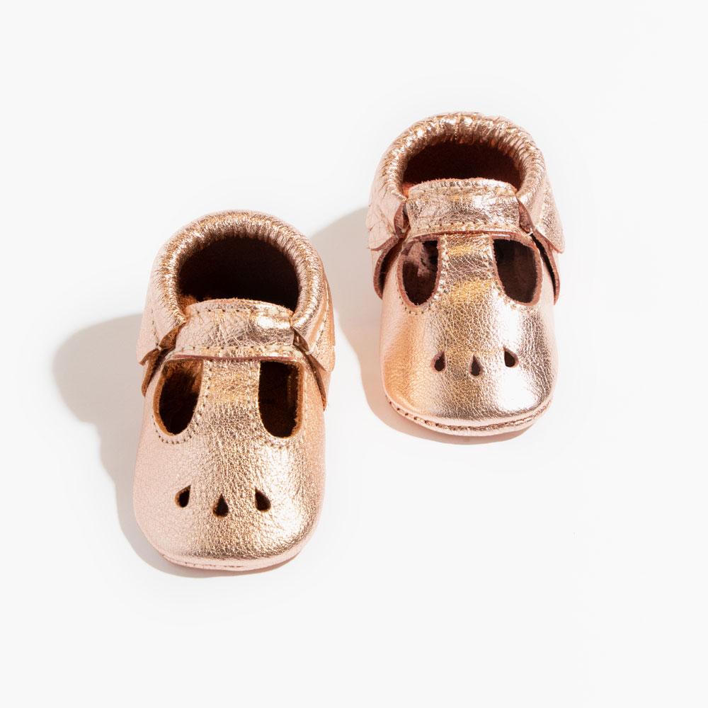 Rose Gold Mary Jane Baby Shoe — Freshly Picked