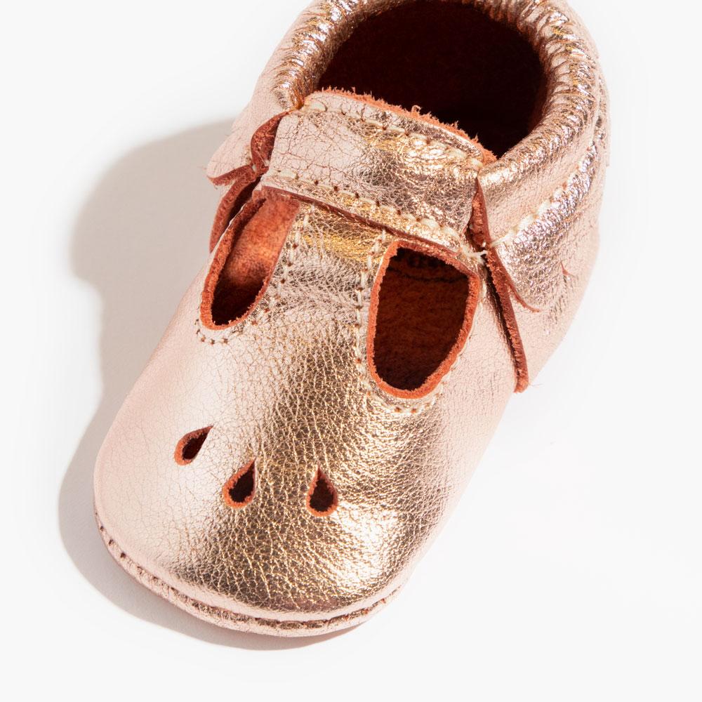 Rose Gold Mary Jane Baby Shoe — Freshly Picked