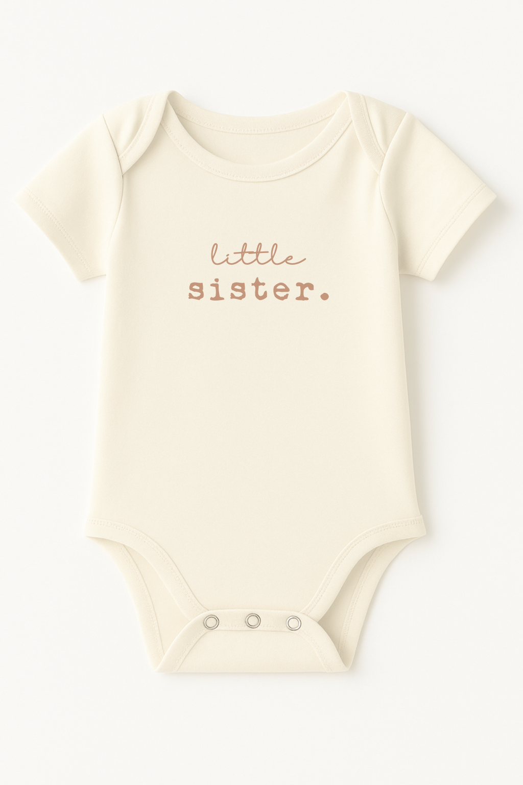 Little Sister Clay Organic Cotton Short Sleeve Baby Bodysuit — Tenth & Pine
