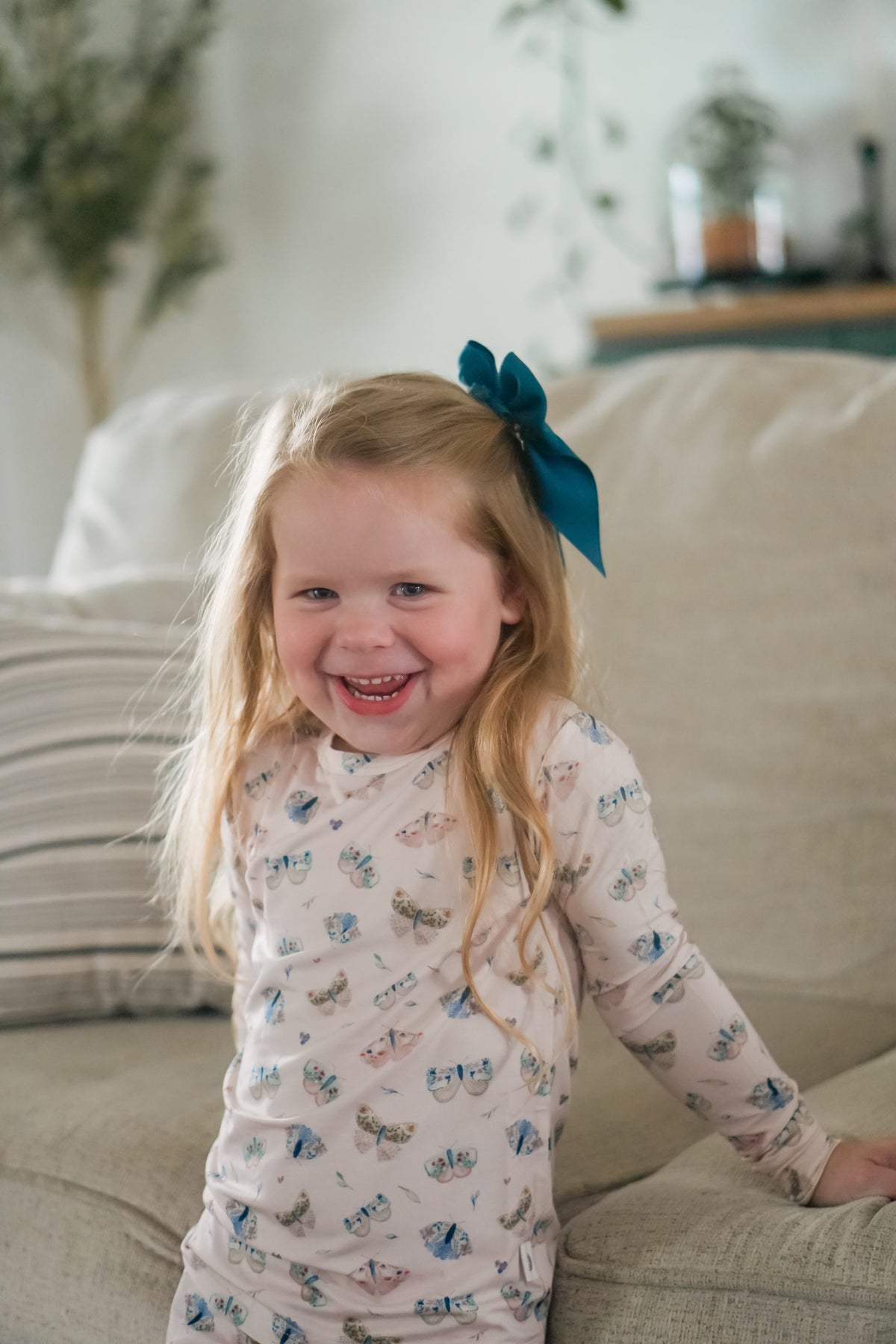 Luna Moths 2pc Bamboo Pajamas — Little Joy Co.