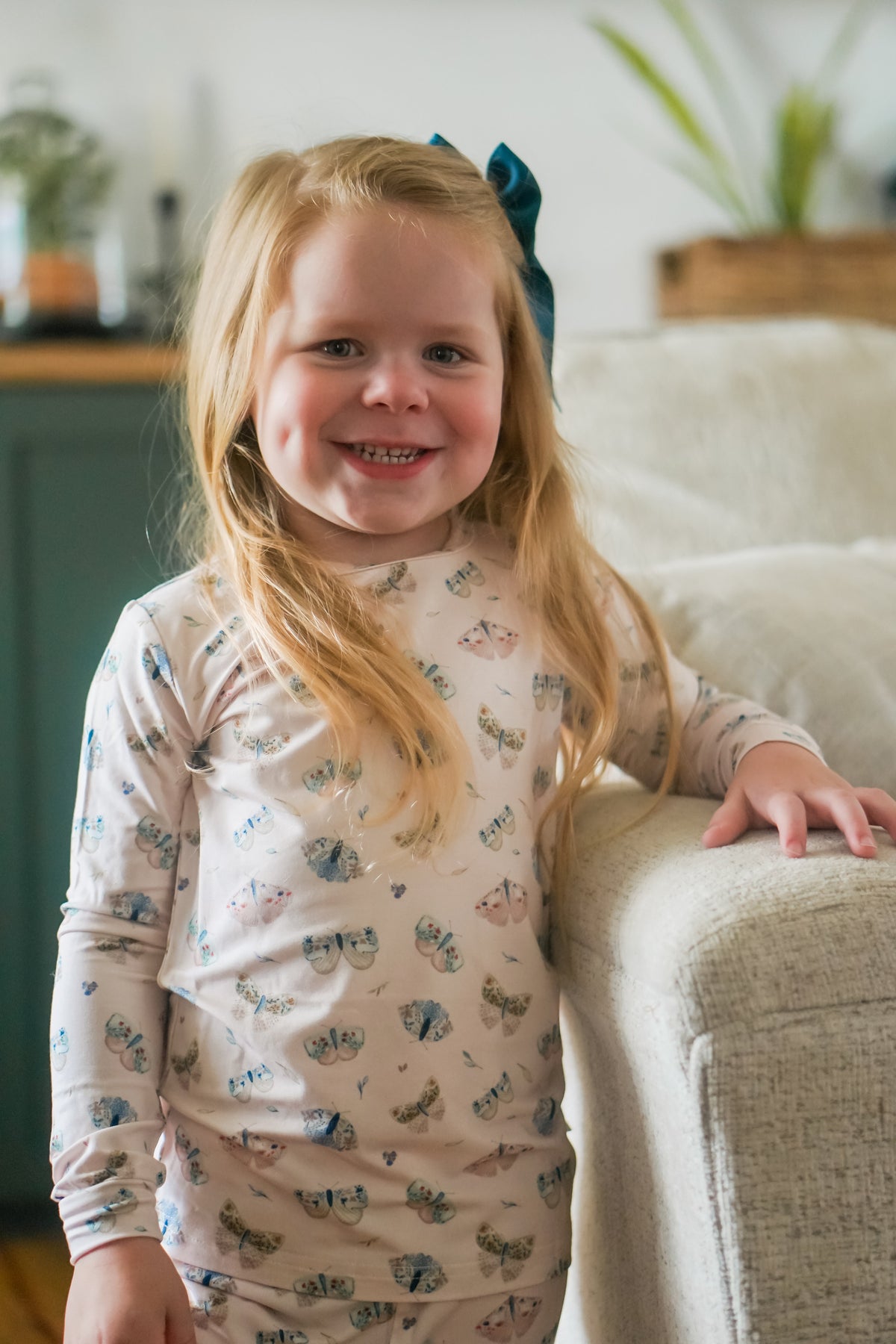 Luna Moths 2pc Bamboo Pajamas — Little Joy Co.