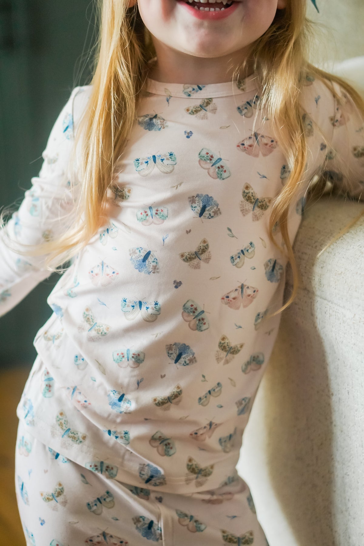 Luna Moths 2pc Bamboo Pajamas — Little Joy Co.