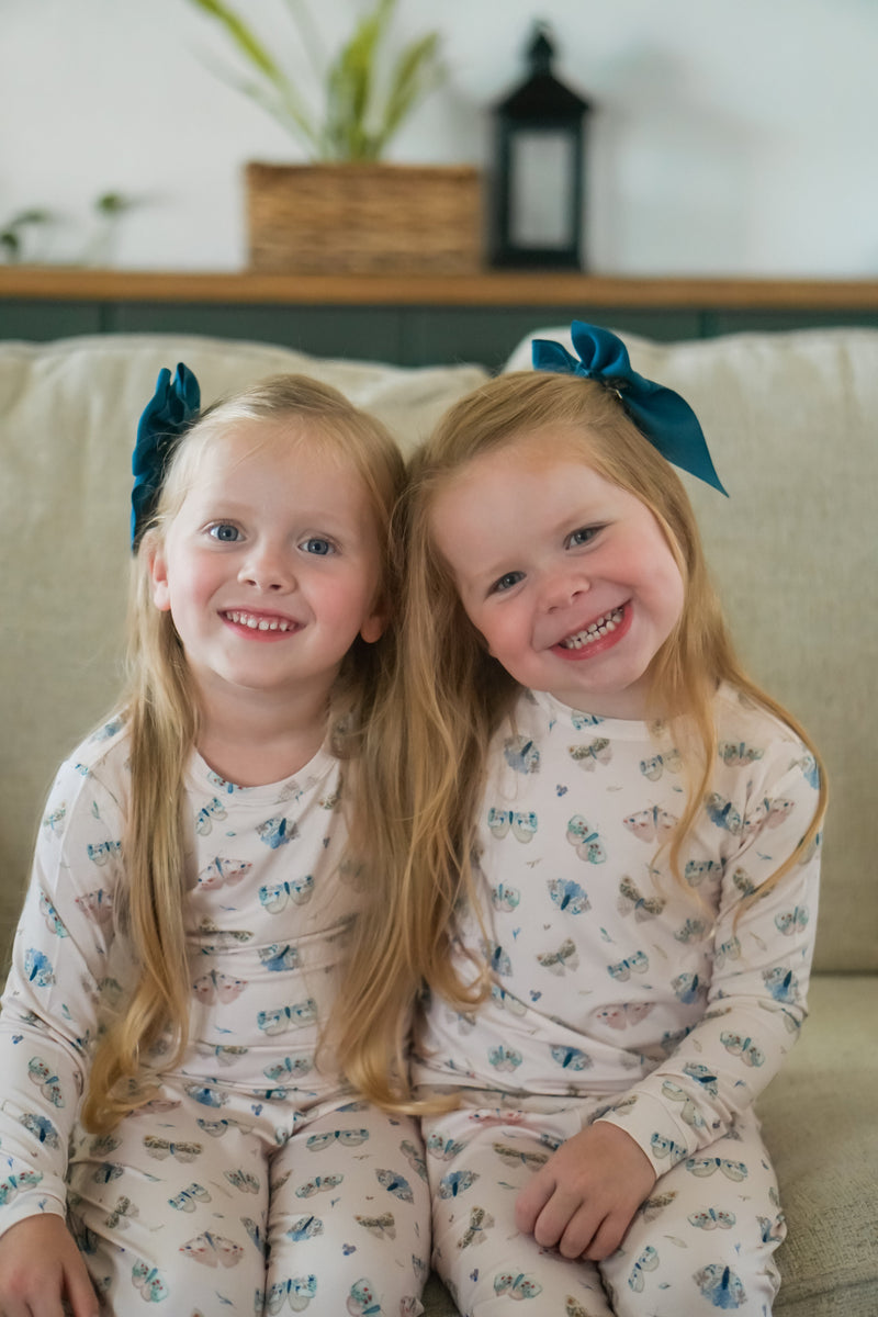 Luna Moths 2pc Bamboo Pajamas — Little Joy Co.
