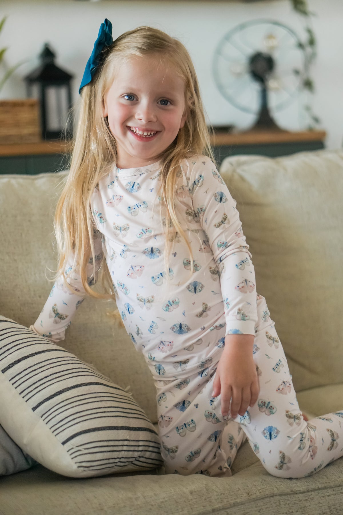Luna Moths 2pc Bamboo Pajamas — Little Joy Co.