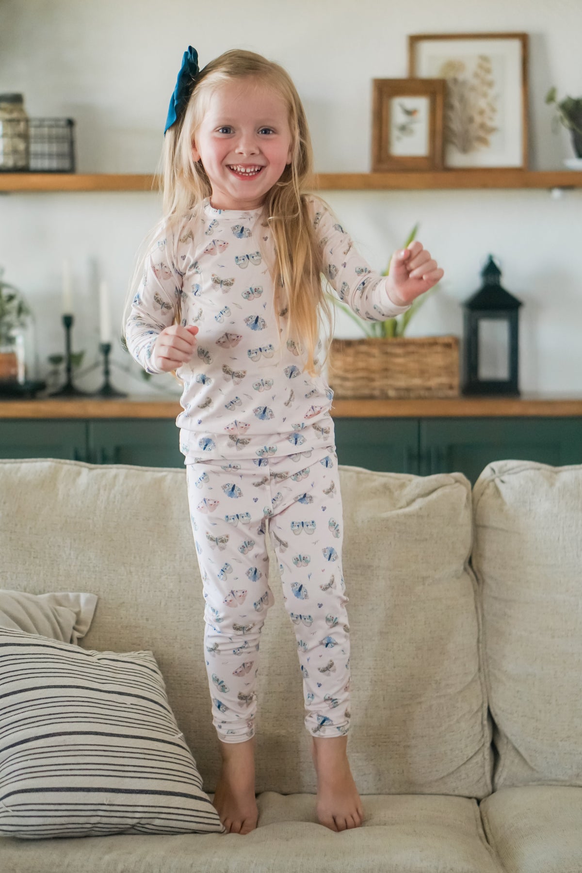 Luna Moths 2pc Bamboo Pajamas — Little Joy Co.