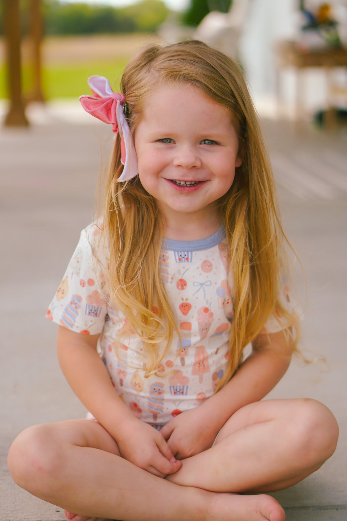 Sweet Summertime 2pc Bamboo Pajamas — Little Joy Co.