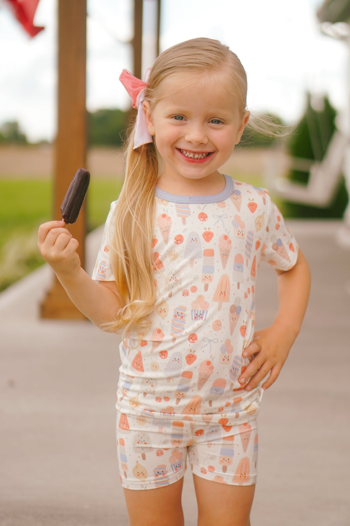 Sweet Summertime 2pc Bamboo Pajamas — Little Joy Co.