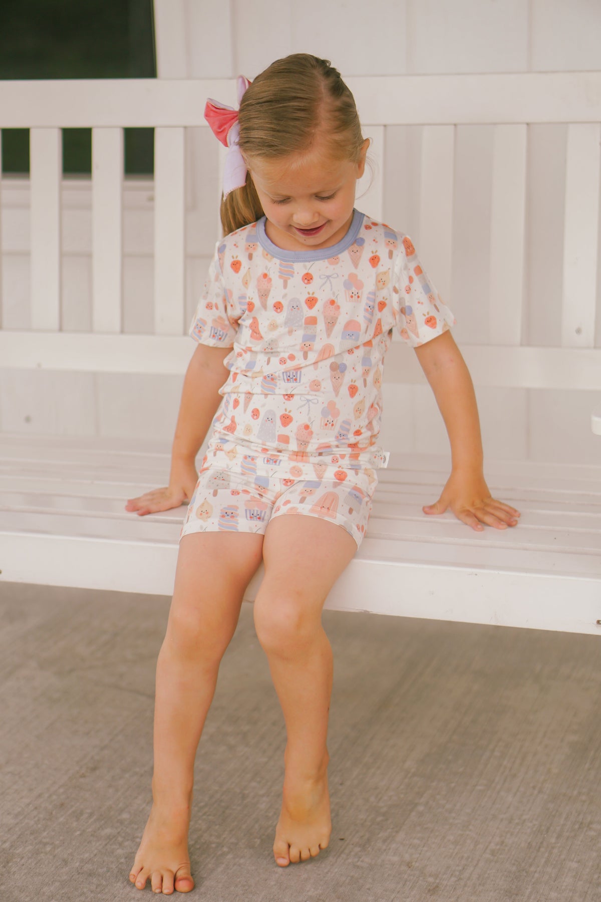 Sweet Summertime 2pc Bamboo Pajamas — Little Joy Co.