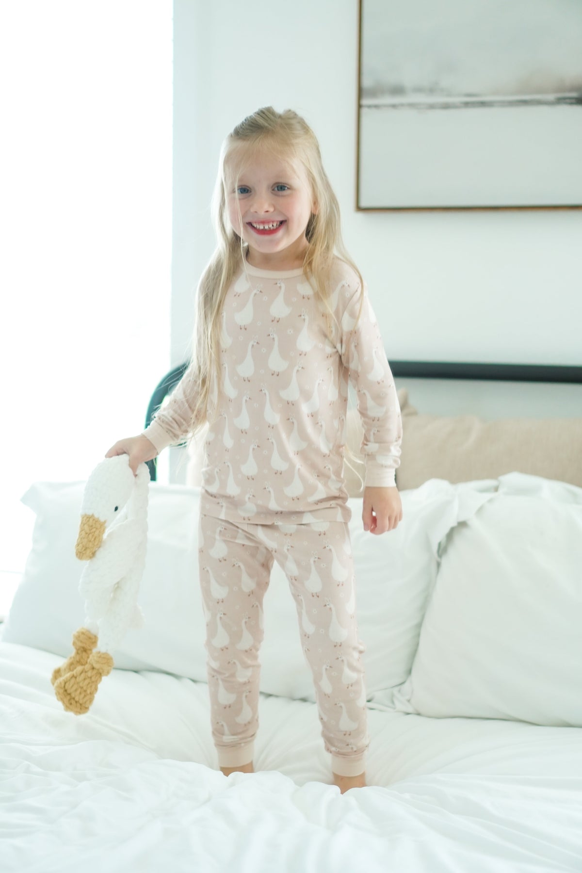 Silly Goose on the Loose 2pc Bamboo Pajamas — Little Joy Co.