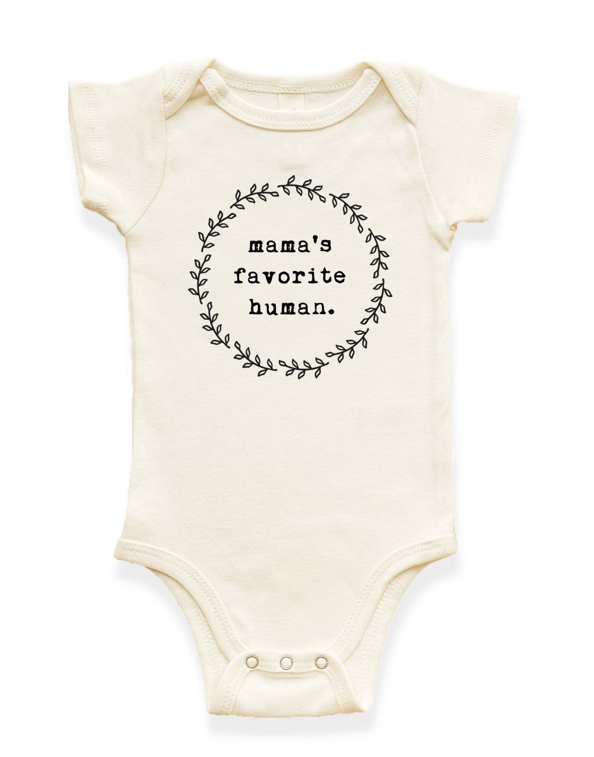 Mama's Favorite Human Organic Baby Bodysuit — Tenth & Pine