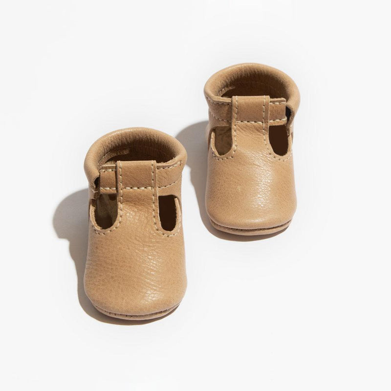Weathered Brown T-Bar Baby Shoe — Freshly Picked
