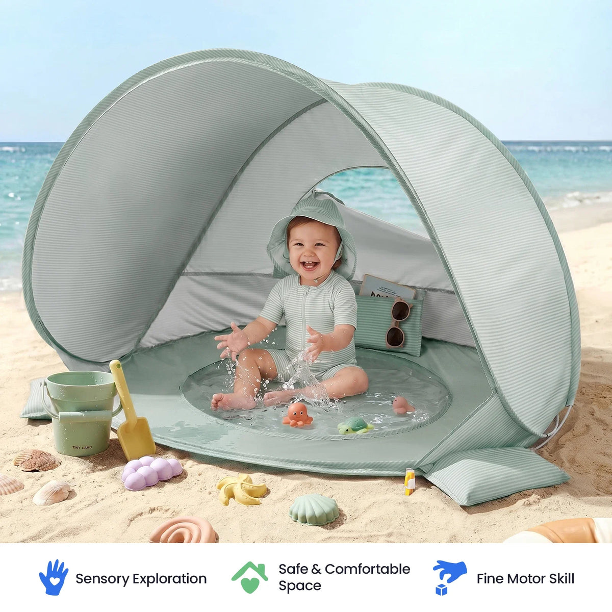 Tiny Land® 3-in-1 Baby Beach Tent — Tiny Land