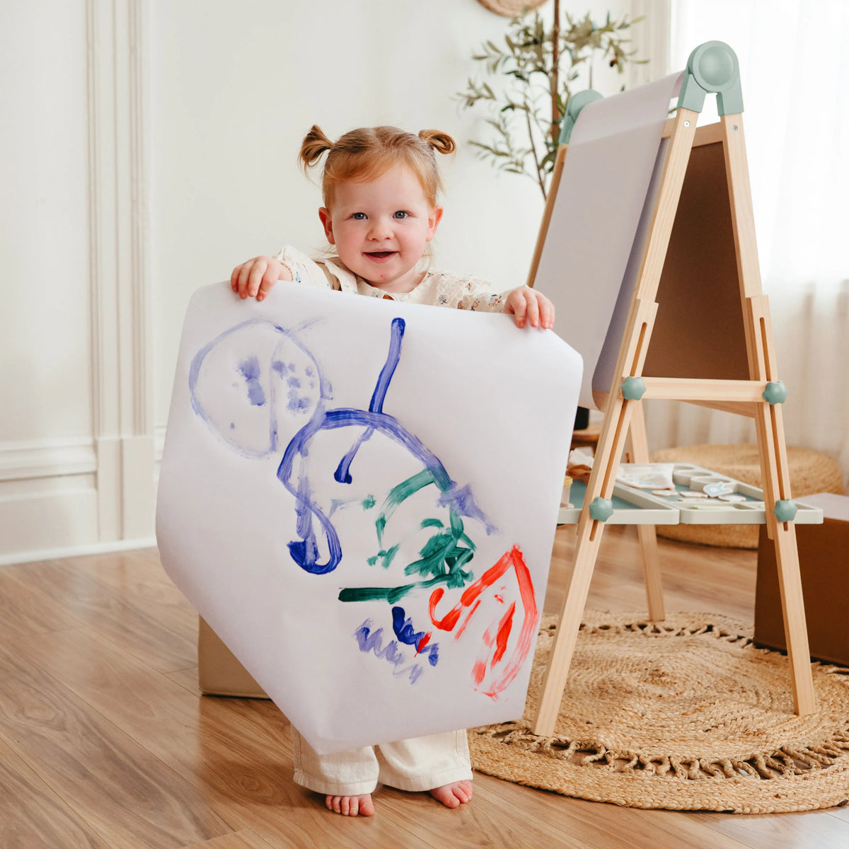 Tiny Land® Pink Magnitales Easel & Paper Roll Set — Tiny Land