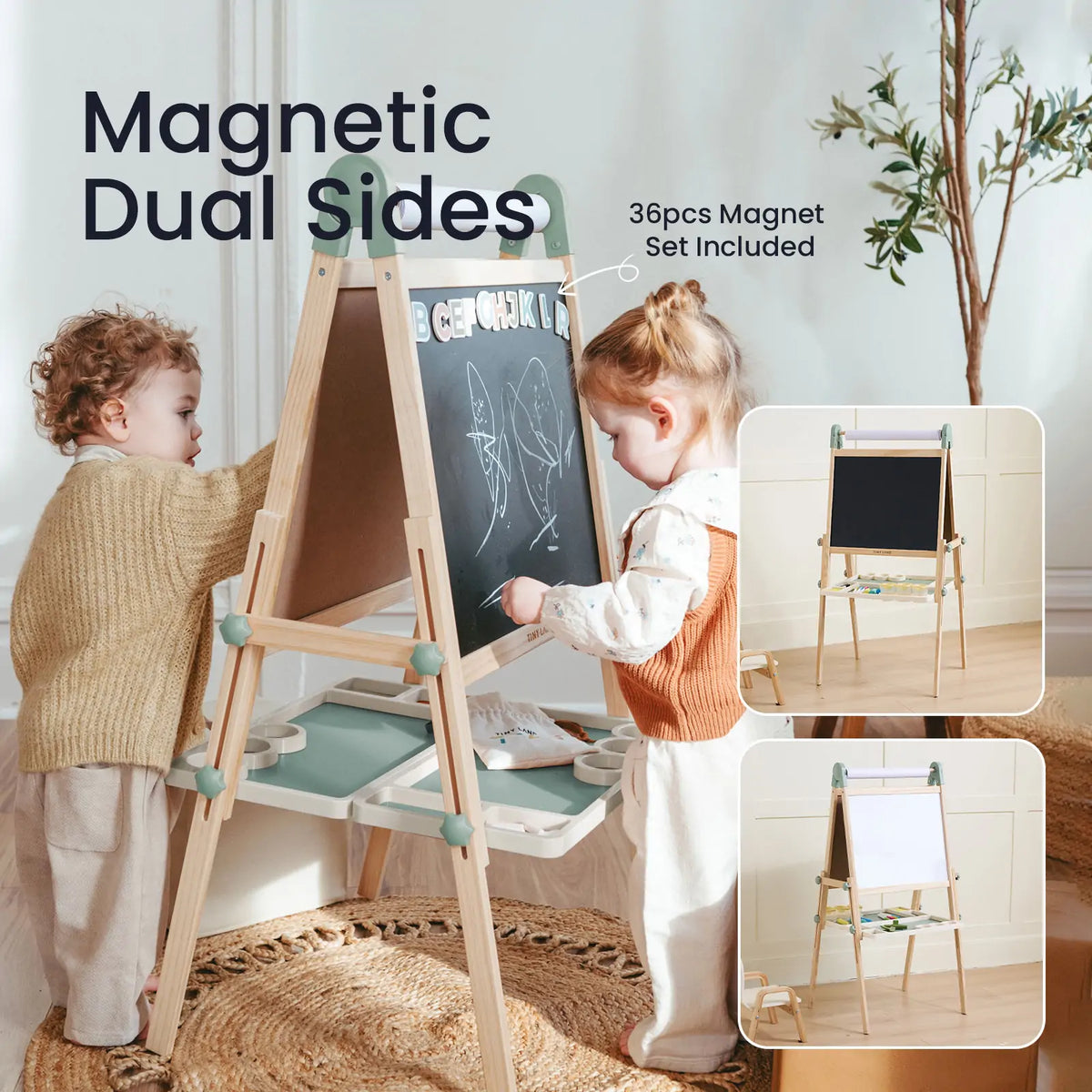 Tiny Land® Pink Magnitales Easel & Paper Roll Set — Tiny Land