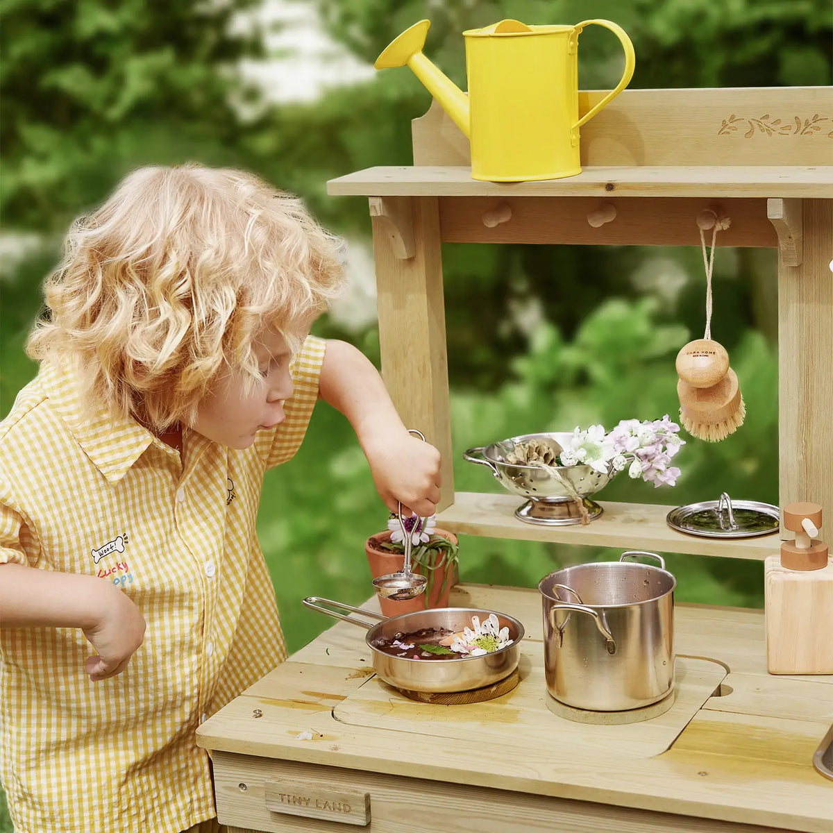Tiny Land® Mud Kitchen - DuoPlay Outdoor Play Kitchen for Kids — Tiny Land