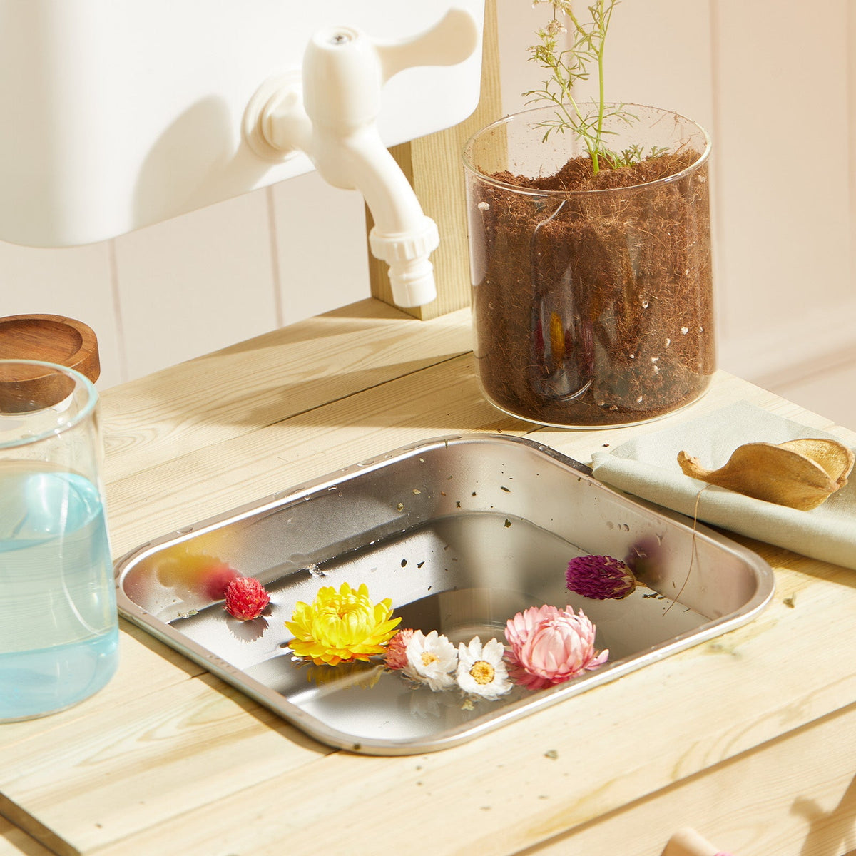 Tiny Land® Mud Kitchen - DuoPlay Outdoor Play Kitchen for Kids — Tiny Land