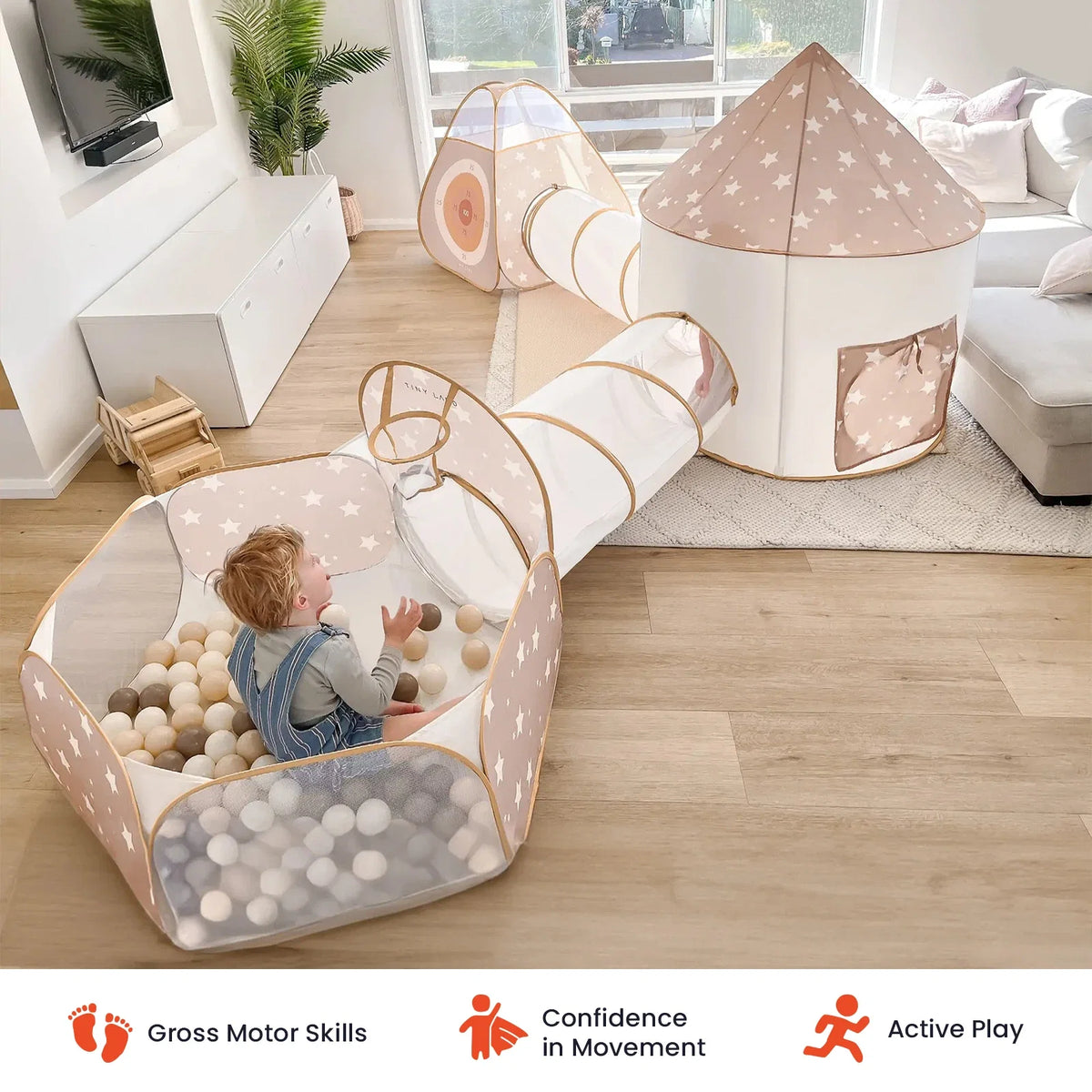 Tiny Land® Discovery 5-in-1 Play Tunnel With no Balls — Tiny Land