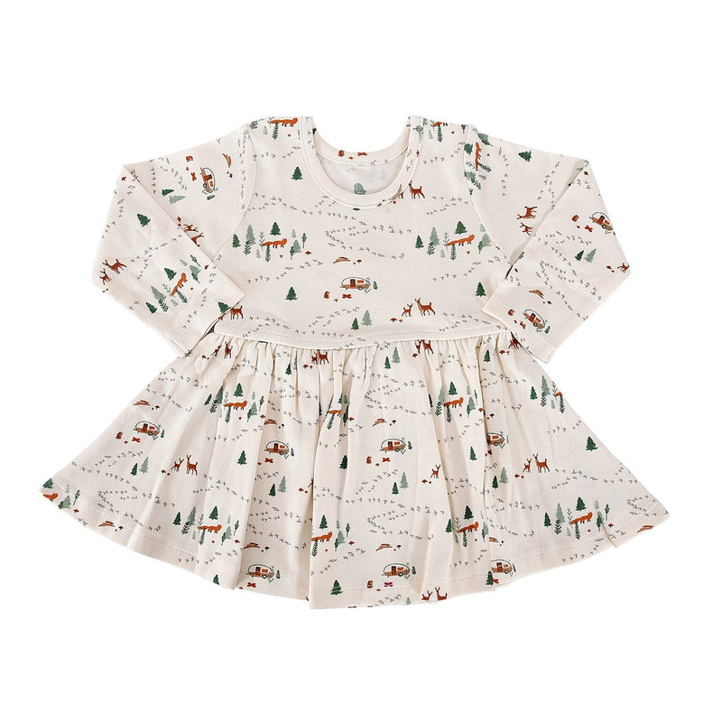long sleeve twirl dress | into the woods — Finn + Emma